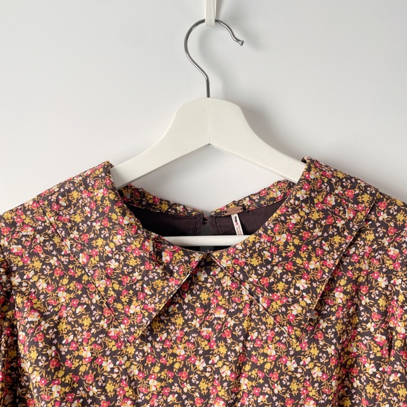 free people making plans floral mini dress, size 12 / large - Picture 7 of 11